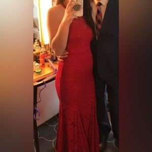 Red Lace Formal/Prom Dress